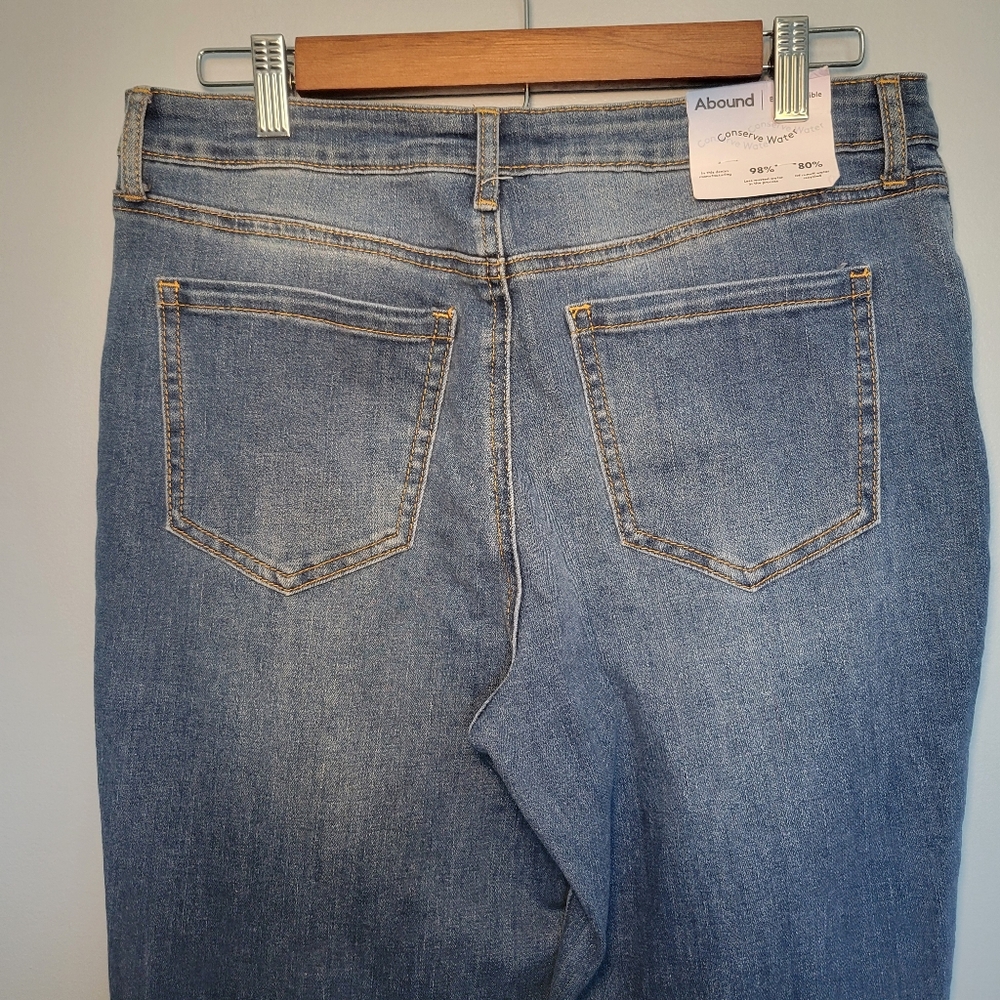 NWT Abound Mid Rise Flare Jean Med Dark Wash Womens Size 31 - Picture 5 of 14